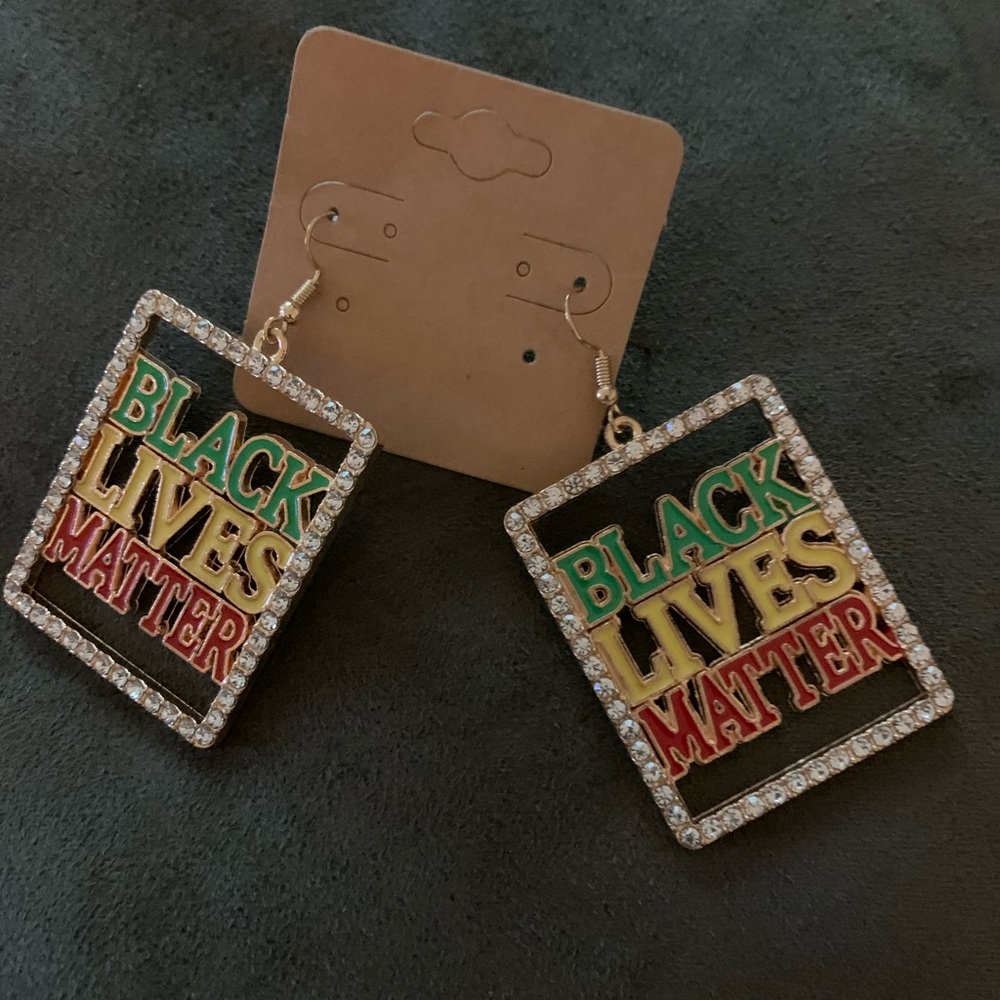 Black lives matter earrings